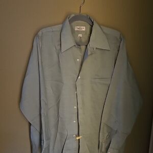 Van Heusen Sage Green Button-Up Shirt